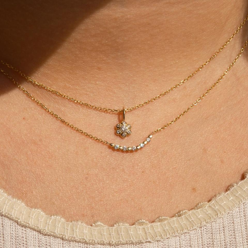 Diamond Pizzicato Necklace