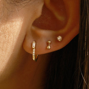 Golden Dewdrop Stud (Single)