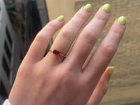 East West Equilibrium Ruby Ring