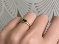 Emerald Chubby Ring