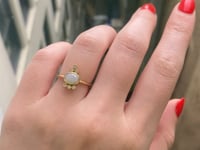 Opal Crown 6 Diamond Ring