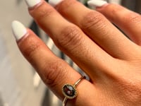 Large Green Sapphire Wisp Ring
