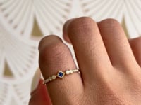 Princess Cut Sapphire Journey Ring