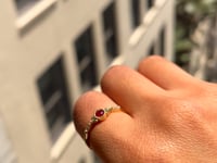 Ruby Round Poeme Ring