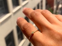 Diamond Mini Square Ring