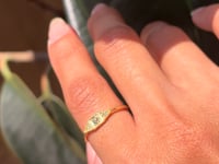 Green Sapphire Mini Deco Point Ring