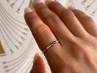 Sapphire Marquise Equilibrium Ring