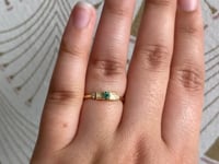 Emerald Petite Round Era Ring