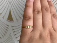 Diamond Baguette Mini Deco Point Ring