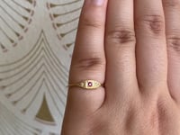 Ruby Mini Deco Point Ring