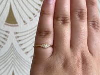 Diamond Baguette Cluster Whisper Ring