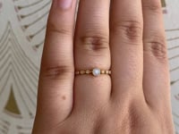 Round Opal Dew Ring