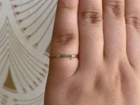 Emerald Semi Pave Ring