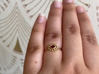 Ruby Halo Ring