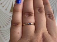 Baguette Sapphire Petite Equilibrium Ring