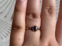 Blue Sapphire Pebble Ring