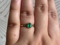 Emerald Pebble Ring