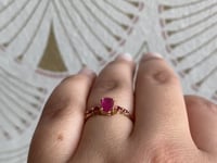 Ruby Pebble Ring