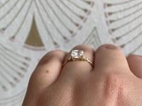 1.5c Diamond Cushion Rhapsody Ring (Lab Diamond)