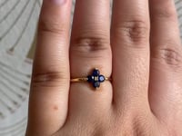 Blue Sapphire Sundrop Ring