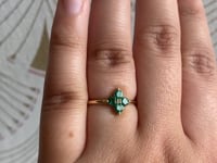 Emerald Sundrop Ring