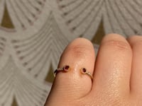 Ruby Bezel Equilibrium Cuff Ring