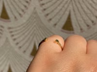 Emerald Bezel Equilibrium Cuff Ring