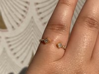 Princess Diamond Equilibrium Cuff Ring