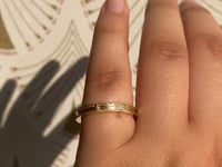 3 Diamond Baguette Milgrain Band