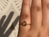 Green Sapphire Lento Wisp Ring