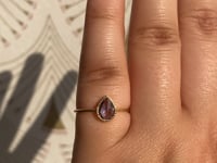 Blue Sapphire Lento Wisp Ring