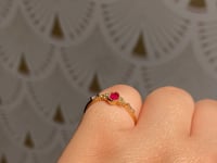 Ruby Oval Poeme Ring