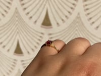 Round Ruby Deco Ring