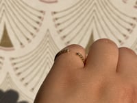 Champagne Diamond Chubby Equilibrium Cuff Ring