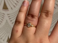 Diamond Oval Round Ring