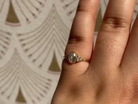 Oval Diamond Cluster Ring