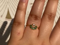 Baguette Arch Emerald Ring