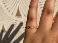 Princess Cut Sapphire Journey Ring
