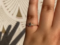 Emerald Cut Diamond Nocturne Ring