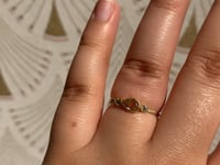 Morganite Teardrop Dew Ring