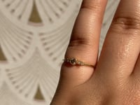 Champagne Diamond Journey Ring