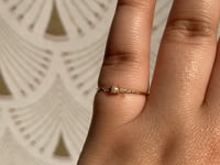 White Equilibrium Pearl Ring