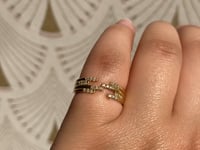 Stacked Diamond Cuff Ring