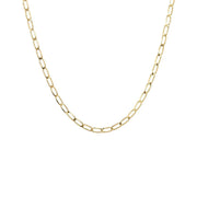 14K Large Link Open Figaro Gold Chain Necklace