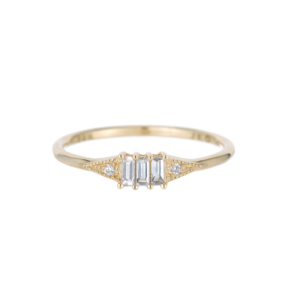 3 diamond gold Ring