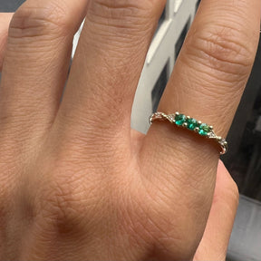 3 Emerald Cantando Ring