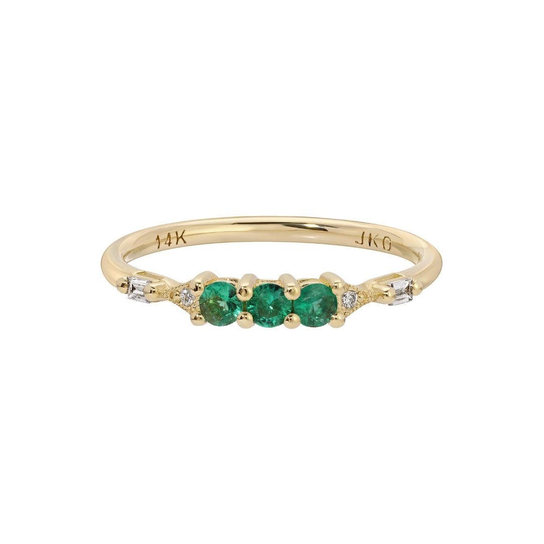 3 Emerald Cantando Ring