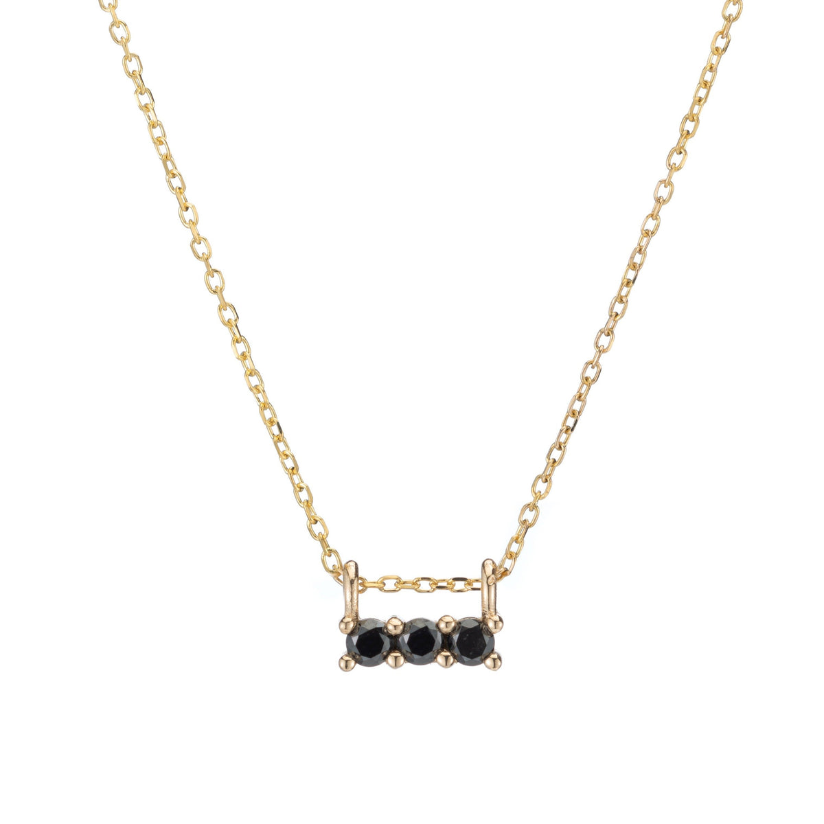 Black Diamond 3S Necklace (ready to ship option)*