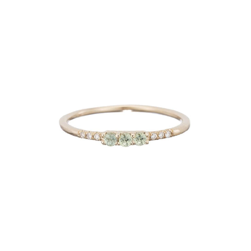 green sapphire ring