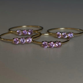 3S PINK SAPPHIRE RING